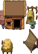 Farmstead in-game building art