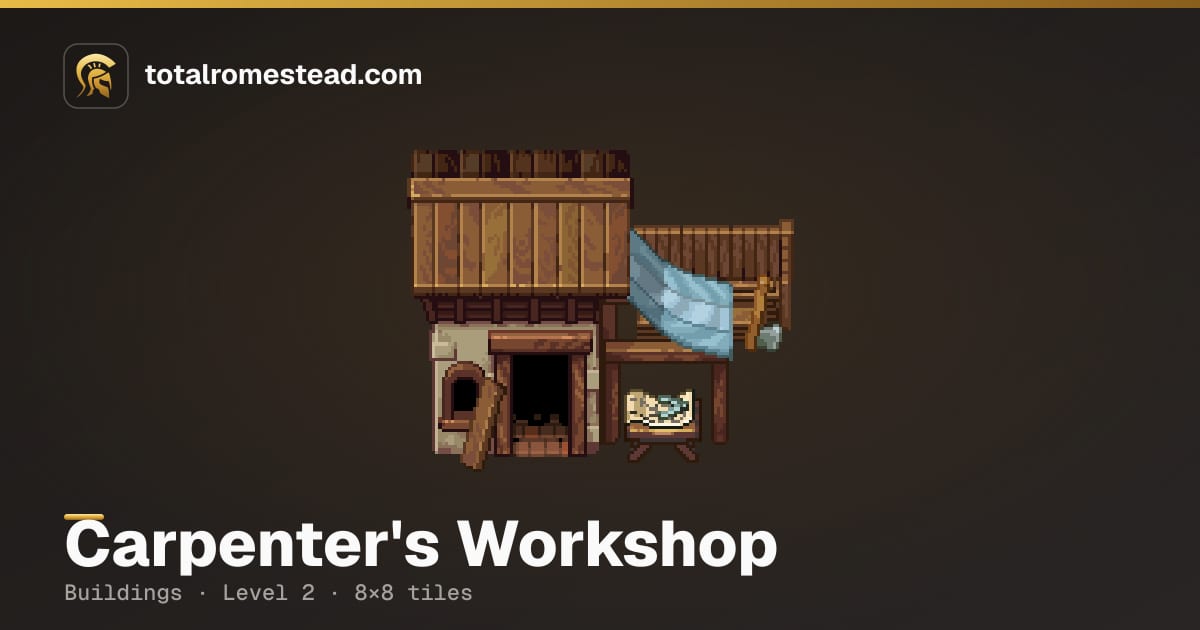 Carpenter Ranks Carpenter's Workshop - Level 2 — Romestead building