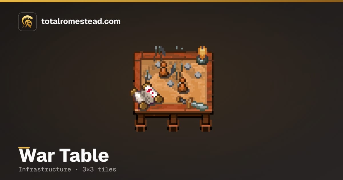 Warn Table War Table — Romestead building